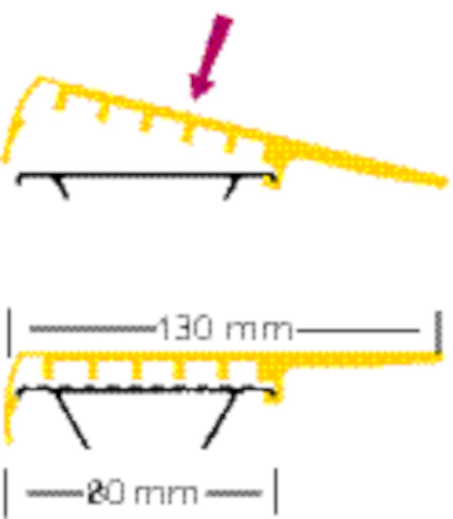 Aufclipsbare Sicherheitsstufen (Lila Serie) 325 mm für Leitern Aufclipsbare Sicherheitsstufen (Lila Serie) 325 mm für Leitern