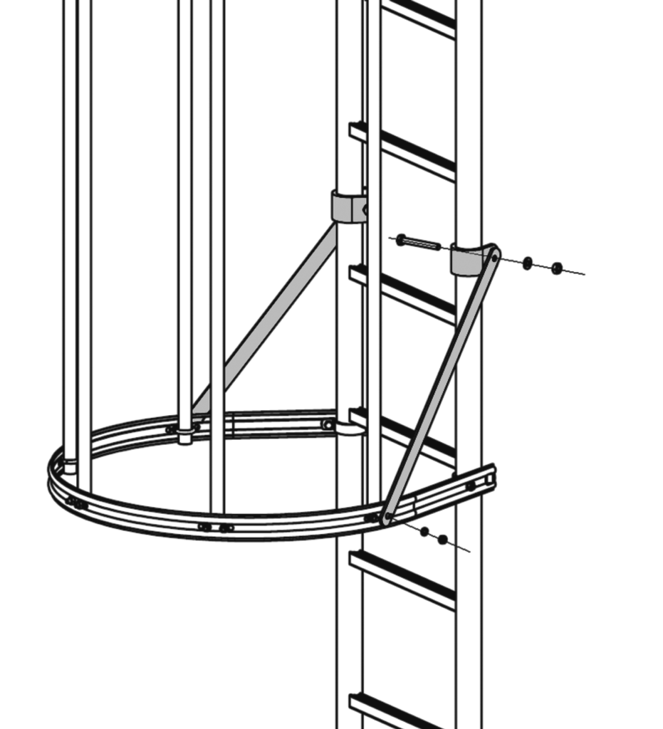 Aussteifungsset für Aluminium-Rückenschutz Aussteifungsset für Aluminium-Rückenschutz