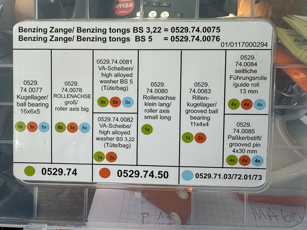 Ersatzteilebox für Kleinteile