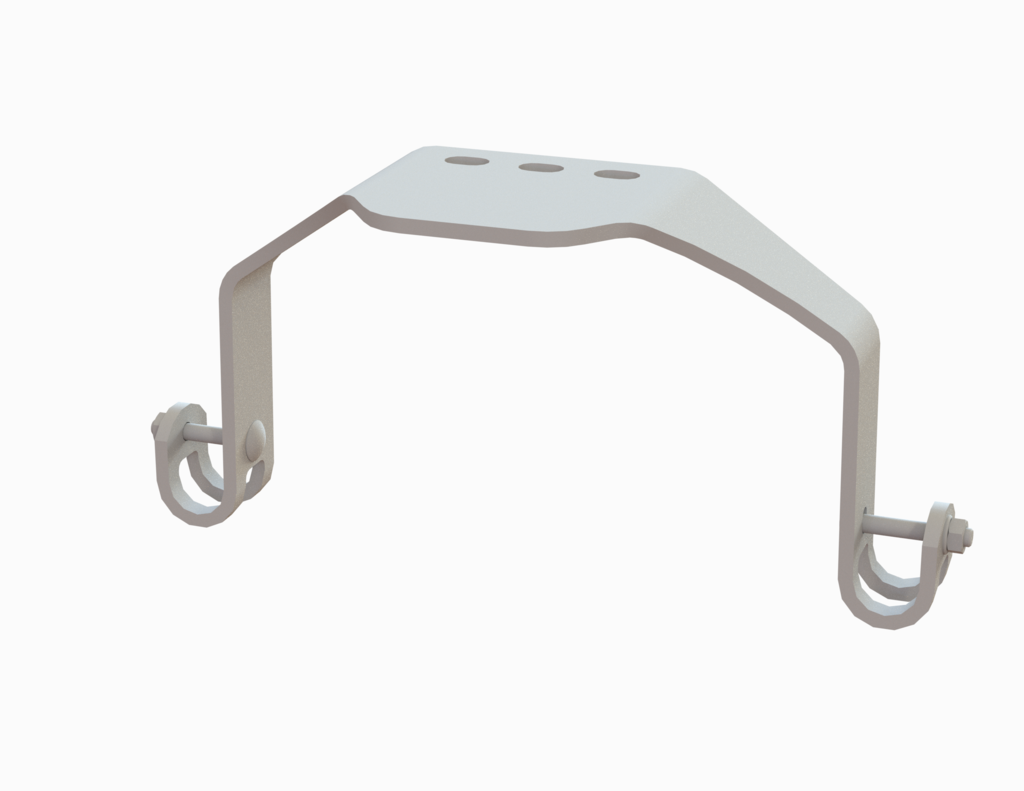 Wandbefestigungen für Ø 34, Edelstahl