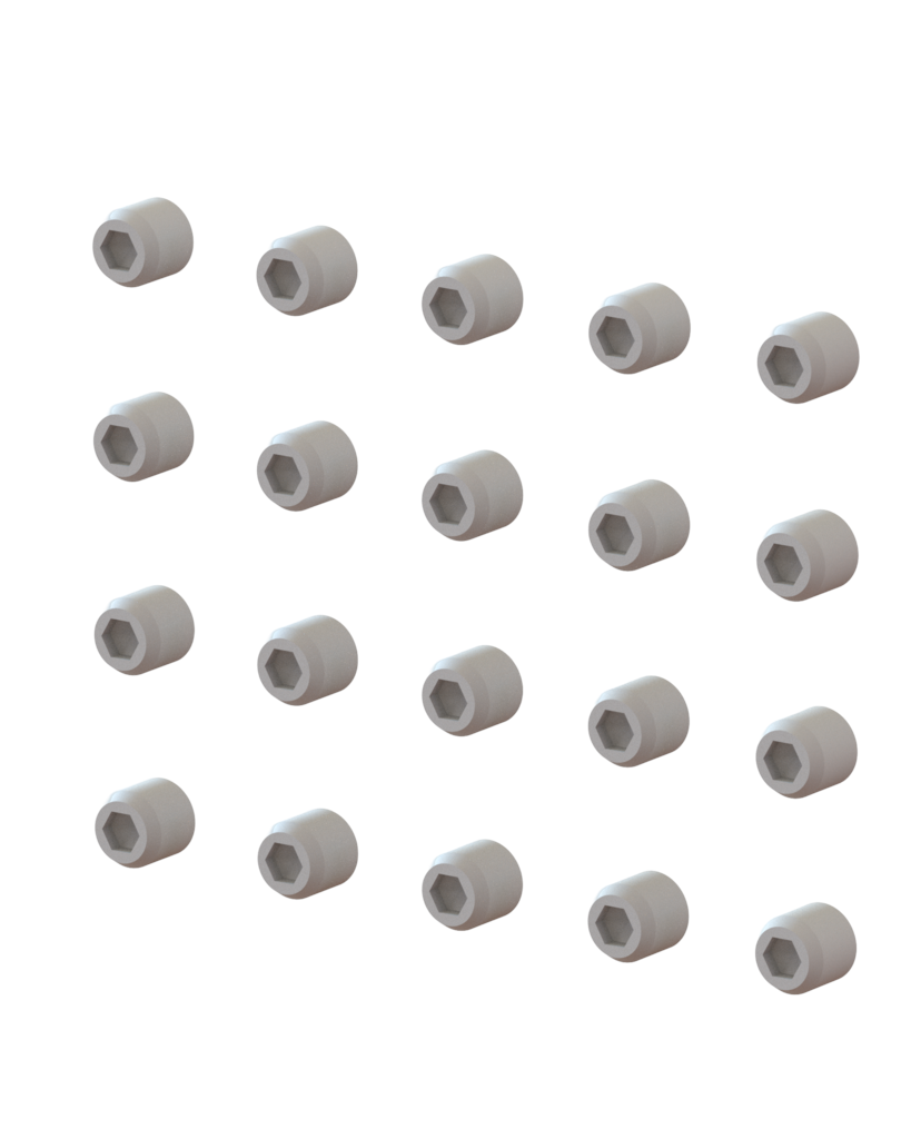 Gewindestifte (20 Stck.) für Abschlusskappen