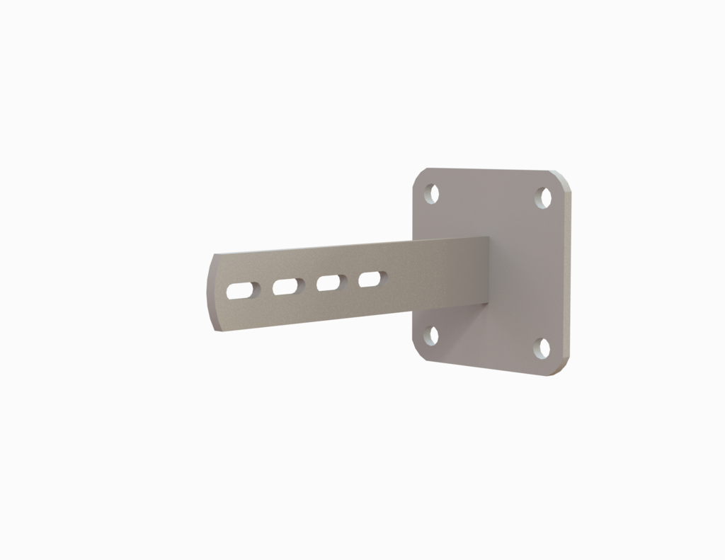 Wandhalter für Untergrund Beton, Stahl, feuerverzinkt