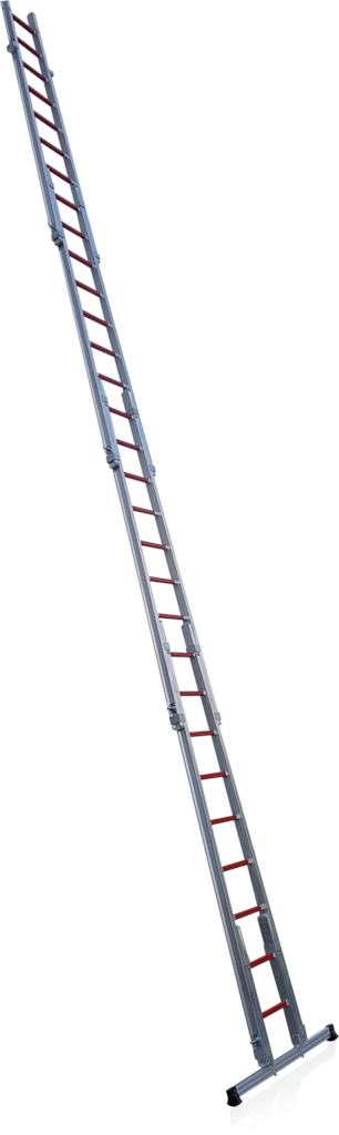 Steckleitern aus Alu, geschraubte Holmsprossenverbindung