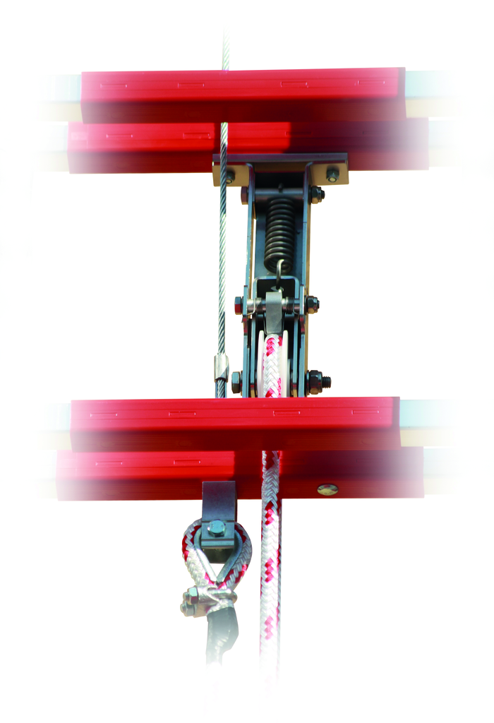 3-tlg. JUST Schiebeleiter aus Aluminium DIN EN 1147