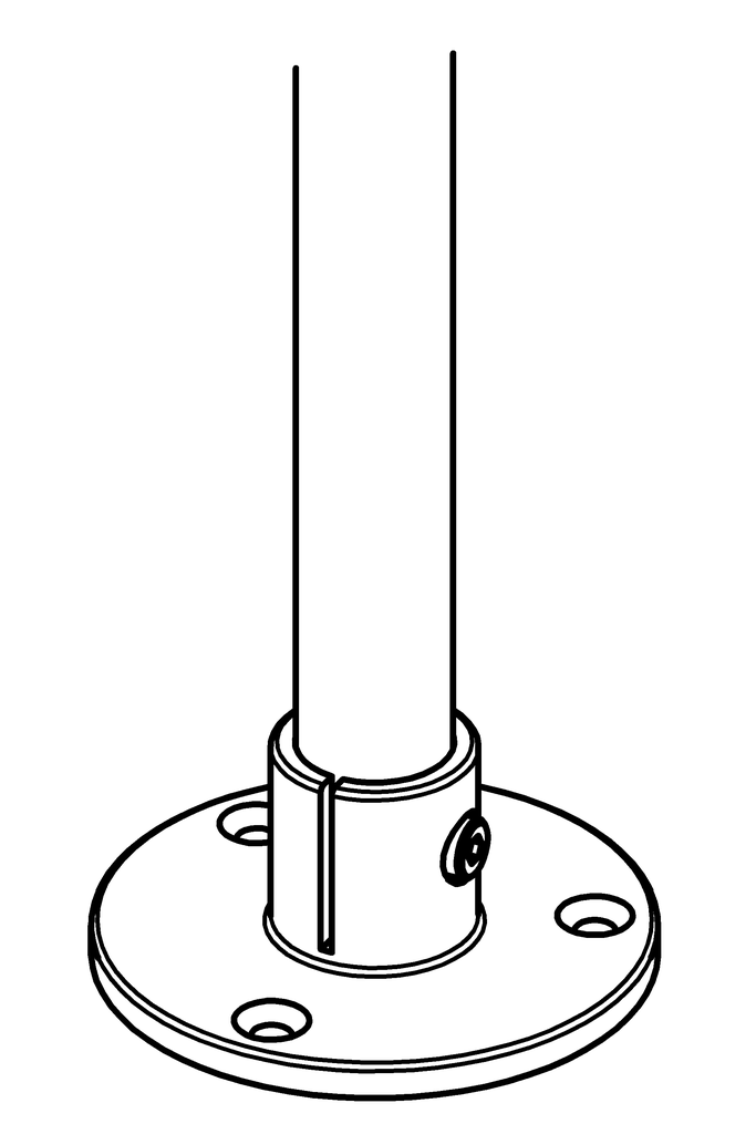 Bodenbefestigung für Rückenschutz DIN 18799 Bodenbefestigung für Rückenschutz DIN 18799