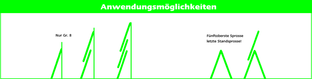 3-tlg. Hybrid-Kombinationsleiter, eloxierte Holme 3-tlg. Hybrid-Kombinationsleiter, eloxierte Holme