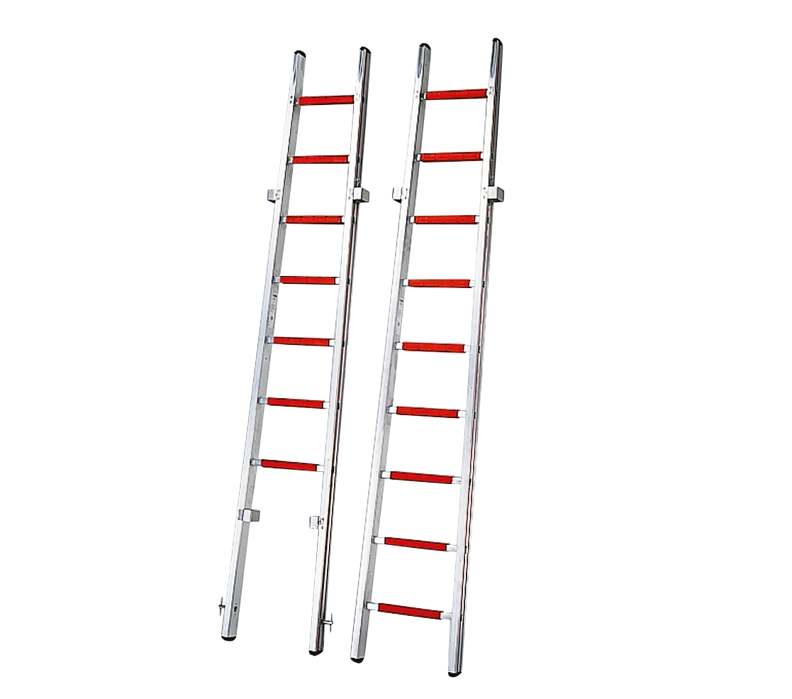 Steckleitern aus Alu, gebördelt Holmsprossenverbindung Steckleitern aus Alu, gebördelt Holmsprossenverbindung