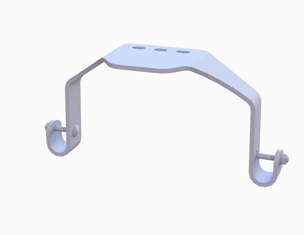 Wandbefestigungen für Ø 34, Stahl