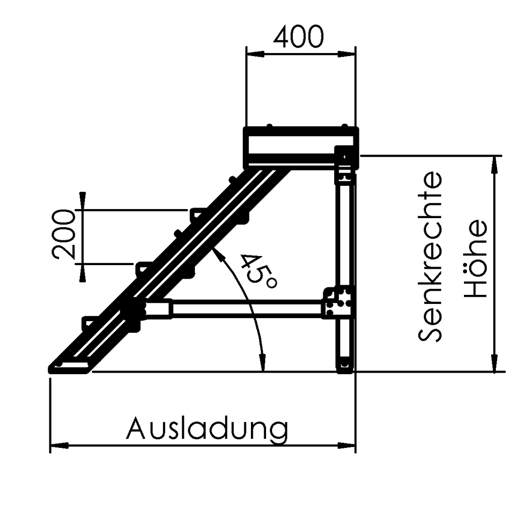 Montagetritte, LW 1000mm Montagetritte, LW 1000mm