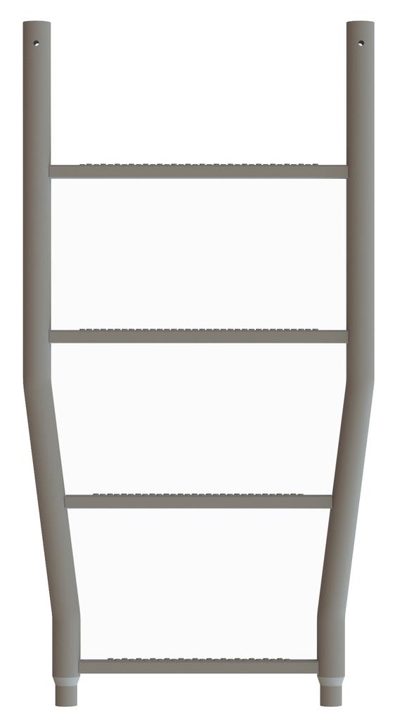 Übergangsstück aus Stahl LW 400 mm LW oben ??? mit U-Profil-Sprossen Übergangsstück aus Stahl LW 400 mm LW oben ??? mit U-Profil-Sprossen