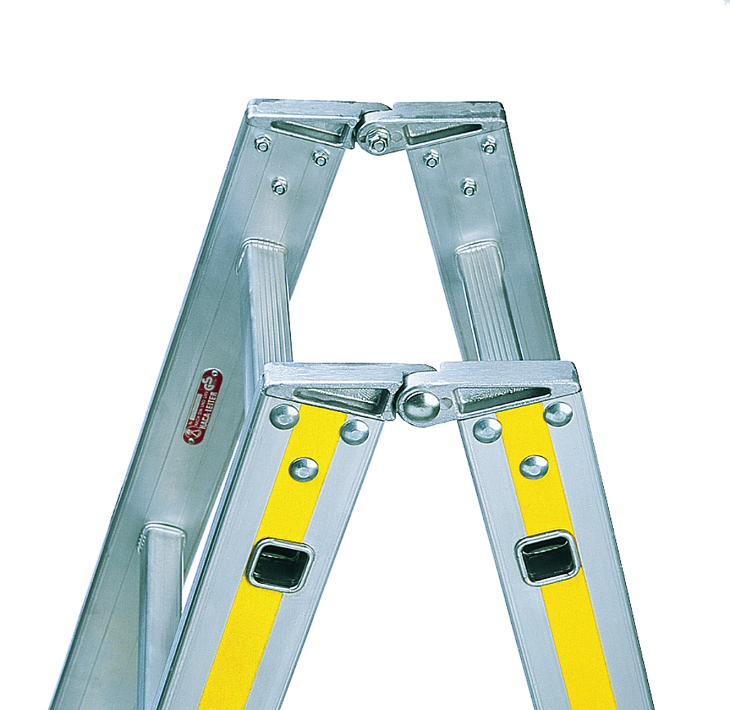 Stehleitern aus Alu, Sprossen-Mehrfach-Bördelung Stehleitern aus Alu, Sprossen-Mehrfach-Bördelung