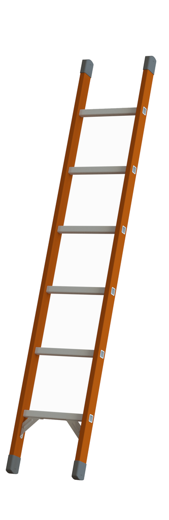 Anlegeleiter aus Fiberglas mit Alu-Sprossen Anlegeleiter aus Fiberglas mit Alu-Sprossen