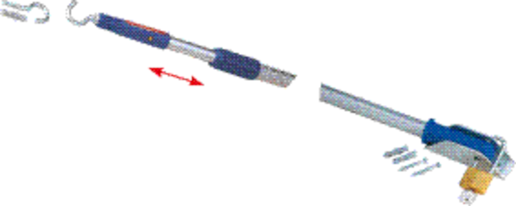 Teleskopierbare Bodentreppen-Einschubstange Teleskopierbare Bodentreppen-Einschubstange