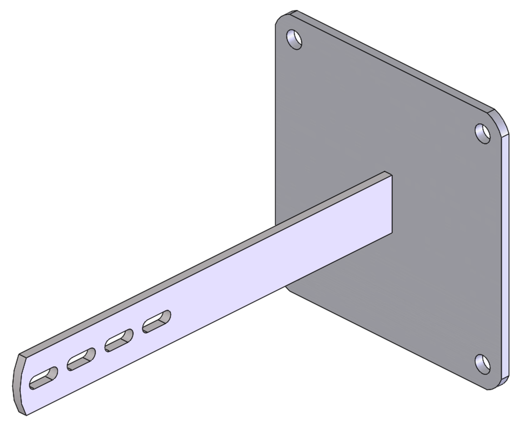 Wandhalter 400 – 475 mm (Platte) Mauerwerk Ø 48 mm Wandhalter 400 – 475 mm (Platte) Mauerwerk Ø 48 mm