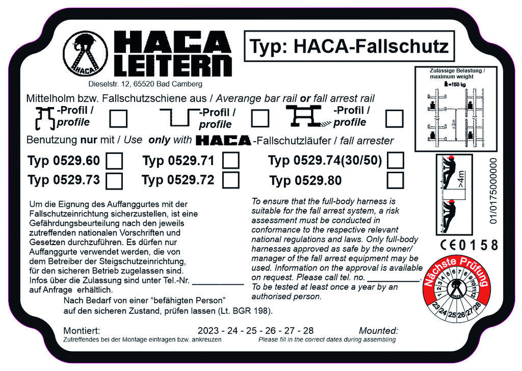 Kennzeichnungsschilder